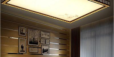 Светопроводящий натяжной потолок в гостиную